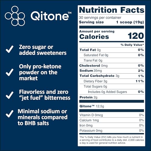 Image of Pro Ketone Powder, Rapid Ketones for IQ Boost & Reducing Brain Fog, Keto Support, Post Workout Recovery, 0 Sugar, 0 Sodium, Unflavored, 30 SVG
