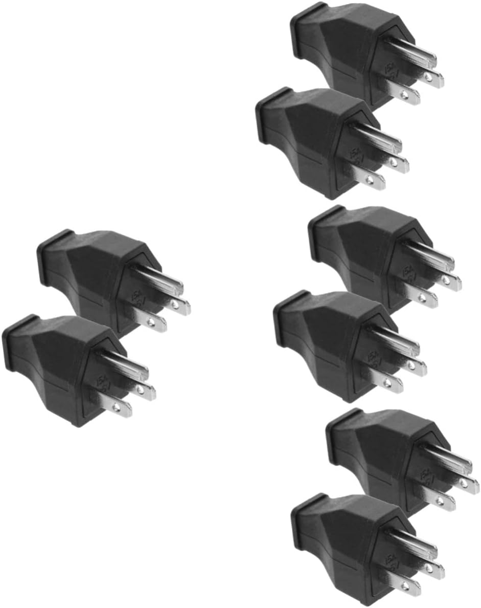 SUPVOX 8 Pcs American Standard Plug Portable Plug Heavy Duty Extension