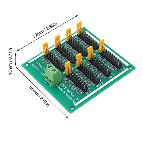 Placa de Resistor SMD Programável 0 a 9999999.9 Ω Com Terminais 220V para Mega PLC Educação Experiên
