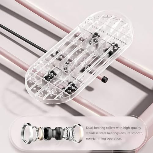 Simulateur de ski pliable – Entraînement musculaire du plancher pelvien pour façonner la cuisse et les jambes avec pédales antidérapantes