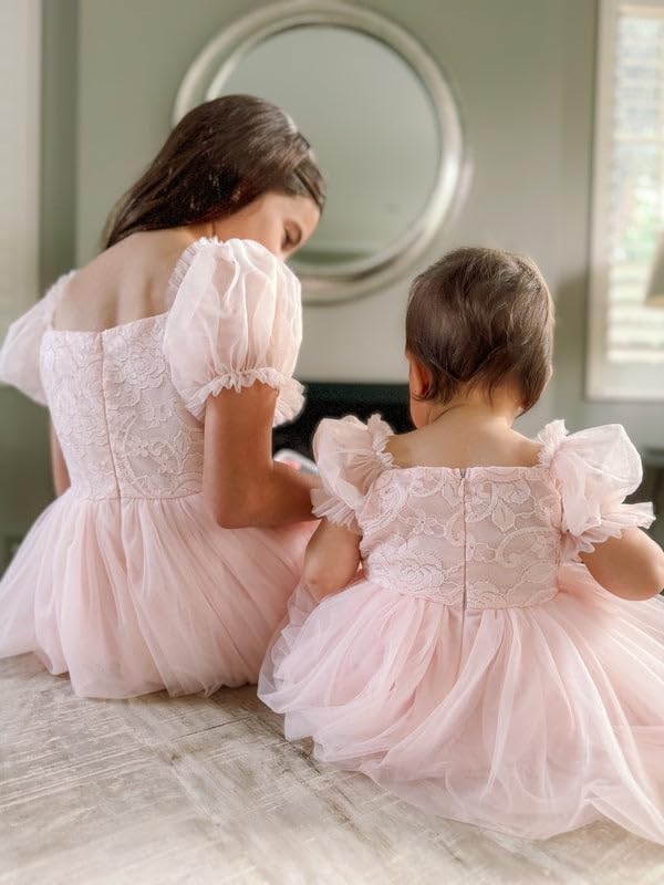 Champagne Little Girls Silky Tulle Wedding Party Dress Ankle Length Flower Girls Dresses Puffy Tulle Pageant Evening Prom Maxi Gown Champagne Size 23