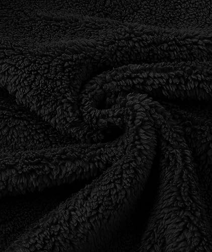 Image of GEEK LIGHTING Mens Fleece Lined Hoodies Zip Up Waffle Knit Thicken Hooded Sweatshirts Winter Jackets