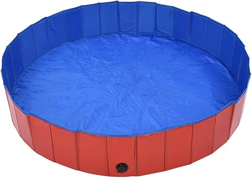Miniatura 3 de Piscina plegable para perros, bañera portátil de plástico duro de PVC para mascotas, piscina plegable al aire libre para mascotas, perros y gatos,
