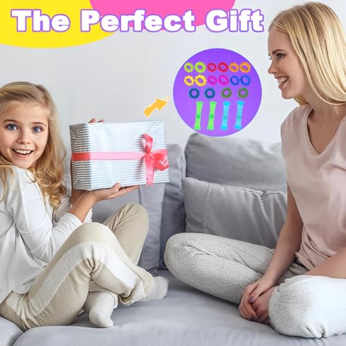 20 Stück Fidget Toys Set - 12 Fidget Ring 4 Akupressur Ring 4 Gewebter Netzschlauch, Skills Set, Sensorik Spielzeug, Anti Stress Spielzeug, für Anxiety ADHD Stresslinderung