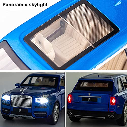Image of 1 /24 Rolls Royce CULLINAN Model Car with Box, Zinc Alloy Pull Back Toy car with Sound and Light for Kids Boy Girl Gift?Colors as Per Stock? (Rolls Royce CULLINAN 1:24)