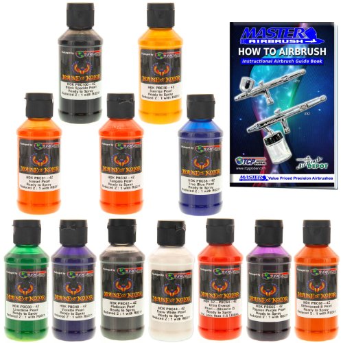 House of Kolor 4Oz 12 Color Kit Shimrin Designer Pearl Ready-To-Spray Basecoat