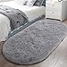 LOCHAS Ultra Soft Children Rugs Room Mat Modern Shaggy Area Rugs Home Decor 2.6' X 5.3', Gray