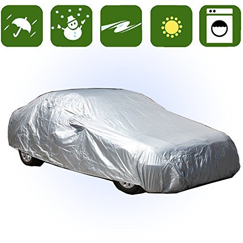 Indoor Outdoor Dust / UV Proof Car Cover SUV Universal Water Durable (203''L75''W47''H For Sedan RCS3S)