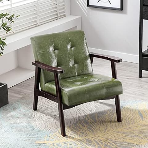 Retro Holzsessel Sessel Wohnzimmer Lesesessel Loungesessel Polsterstuhl Cover