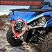 CUSAUTV Front Fascia for Outlander 450 570 2015-2024, Plastic Combined Front Facia Kit Brush Guard Bumper Compatible with Can-Am Outlander 450 500 570 L MAX 2015-2024 Accessories, Replace #705009334