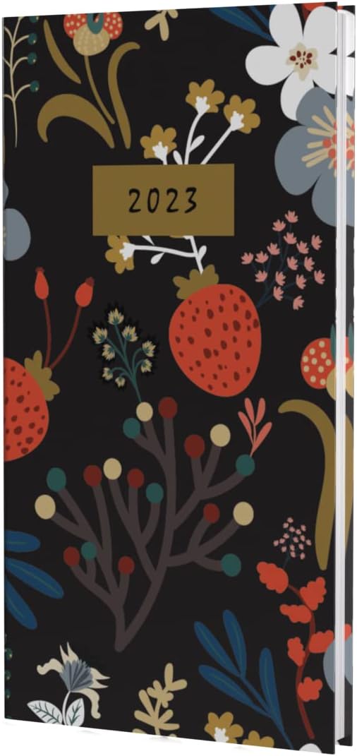 Collins Enchanted Pocket Week to View 2023 Diary - Black (EN73.99-23) - Complete Planner, Agenda and Journal