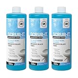 Unique Scrub-It RV Toilet Bowl Cleaner Liquid - Removes Odors, Stains and Debris - Safe on All Toilet Types 24 oz (3-Pack) Packaging May Vary