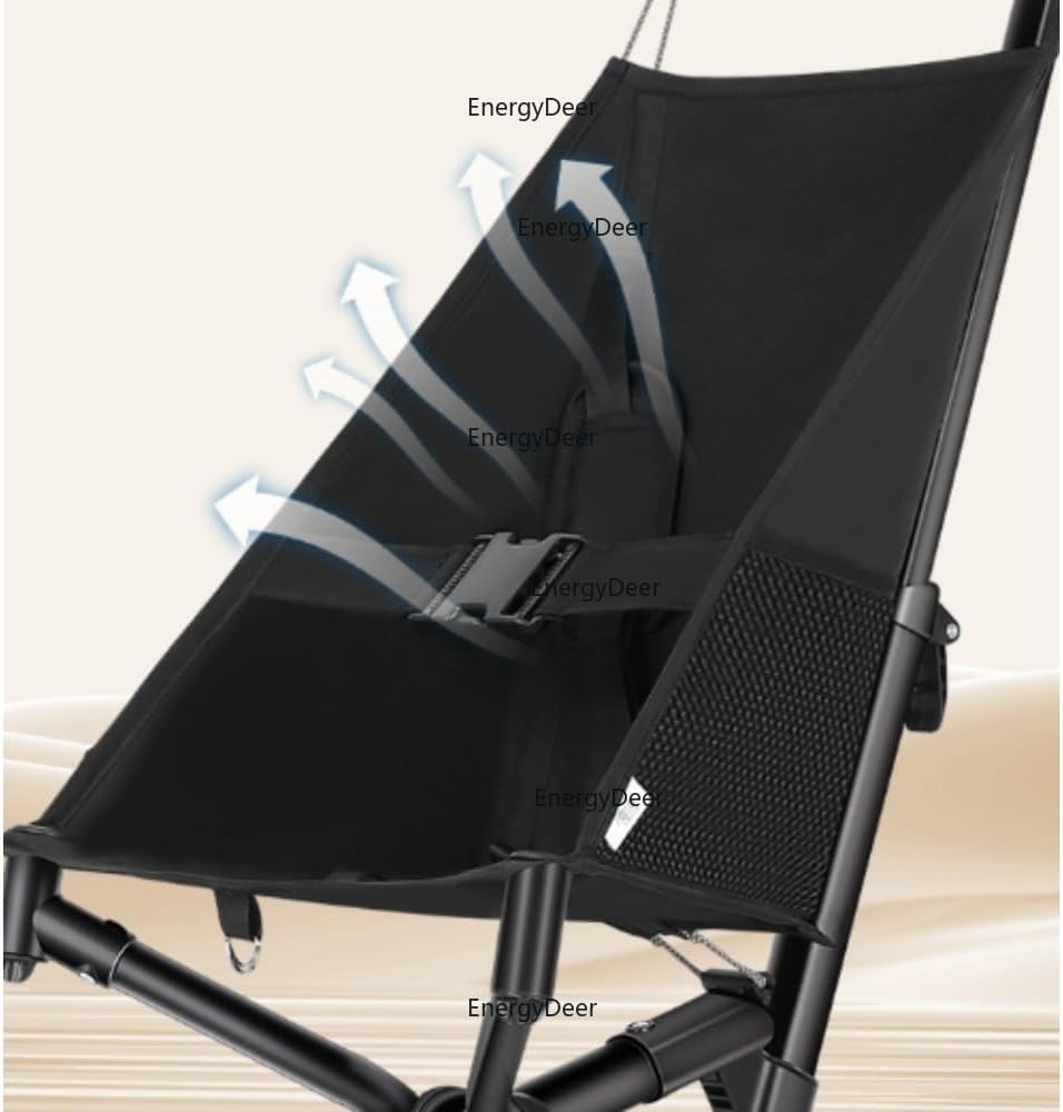 ベビーカーEnergyDeerアルミ合金製四輪幼児用リクライニング機能付き両方向対応軽量折りたたみ式1～6歳対応折りたたみサイズ45
