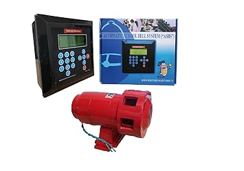 Hanutech Latest Automatic School Bell Management System With Single Phase Industrial Siren 220V AC | Shifts Changing Alarm System| Security Alarm System| Hooter Sound Range 1 KM For Institutions & Industries