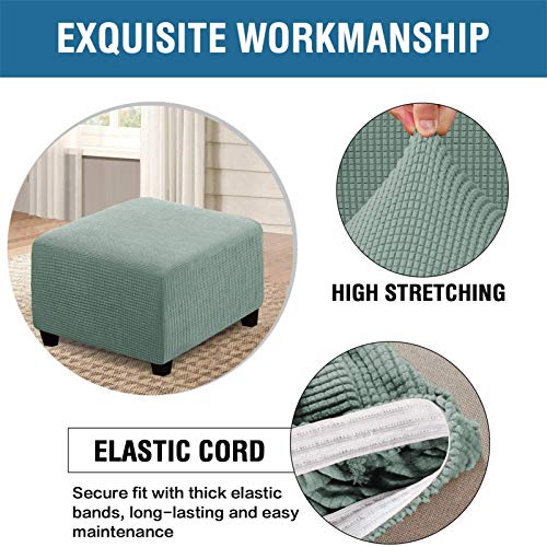 BXFUL Fodera per Pouf Quadrato Elasticizzato