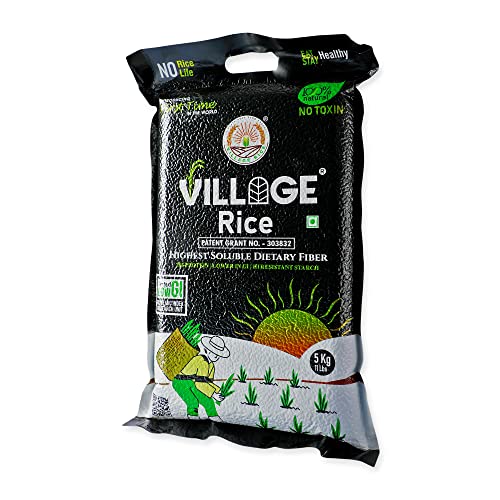 Image of Highest Soluble High Dietary Fiber Rice with High Protein, Low Glycemic Index (GI) - 5Kg, Pack of 1