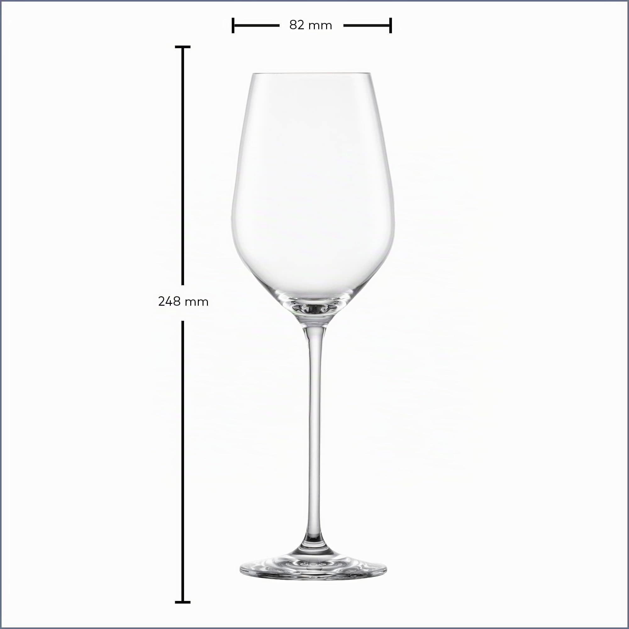 SCHOTT ZWIESEL Weißweinglas Fortissimo (6er-Set), elegante Weingläser für Weißwein, spülmaschinenfeste Tritan-Kristallgläser, Made in Germany (Art.-Nr. 112492)
