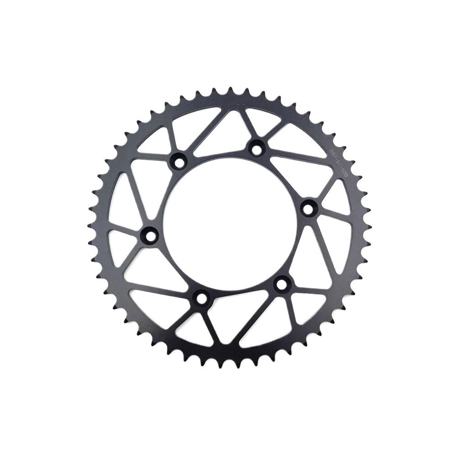 EJUOYO Chain Sprocket Fit For SXF EXC XCW TC FC TE Motorcycle Rear Sprocket 520 Chain 50T 51T 52T Carbon Steel Sprocket Wheel(KTM-51T-A4)