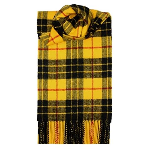 MacLeod Dress Modern Brushed Wool Tartan Scarf Cover
