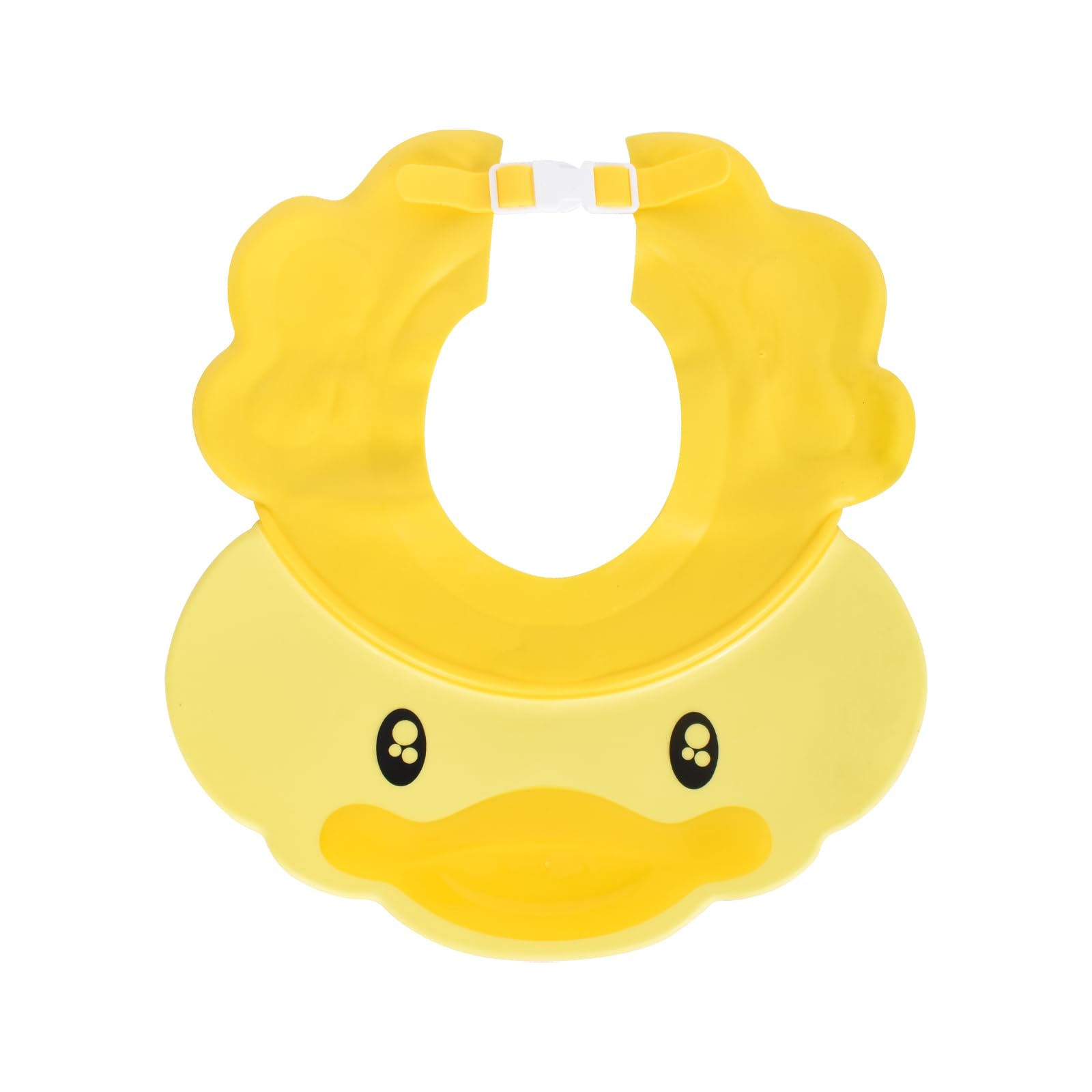 Gorro de Ducha Ajustable para Niños y Bebé, Visera Baño Sombrero Impermeable Protege Ojos y Orejas (Amarillo)