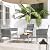 TINKLE WELL 4-Piece Brown Patio Furniture Set – Sectional Wicker Rattan Sofa with Thick Cushions and Table for Garden, Yard, or Porch
