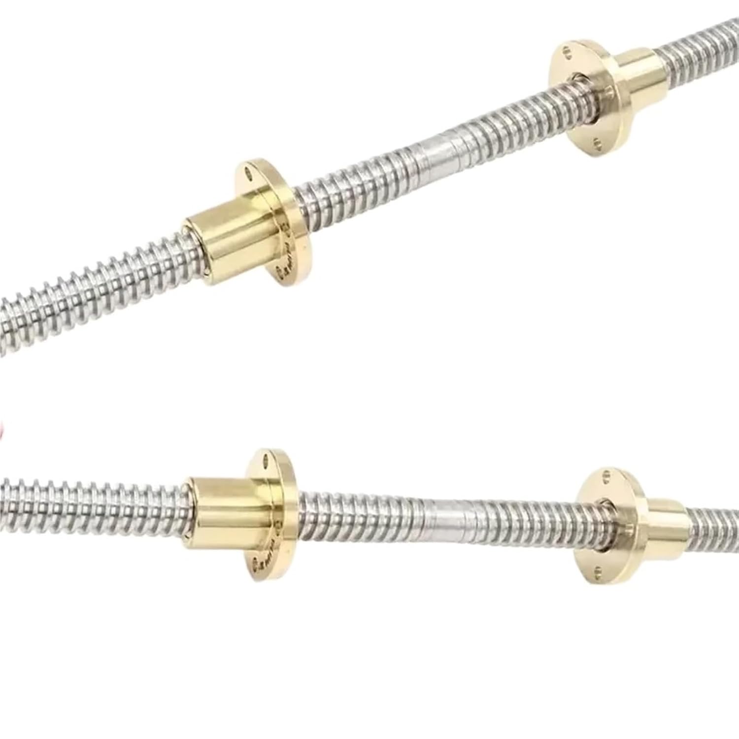 Metal Ball Screw nut end Processing 1pcs 304 Stainless Steel T16 Lead Screw Right-Left Length 100-600mm OD 16mm Lead 4mm with Nut for 3D Printer Part(450mm)