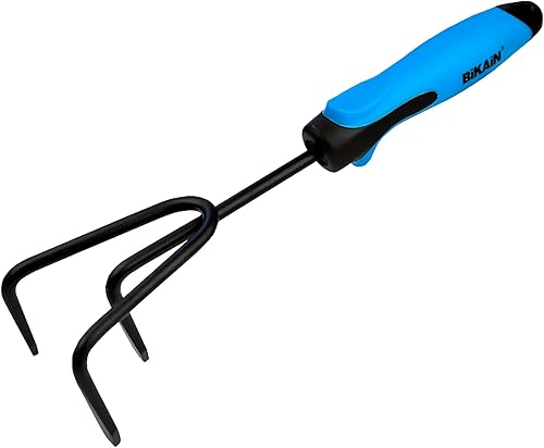 Miniatura 6 de Kit de jardinería - 3 herramientas - Incluye pala ancha, lanza+tenedor y cultivador - Mangos ergonómicos y antideslizantes - Herramienta de acero