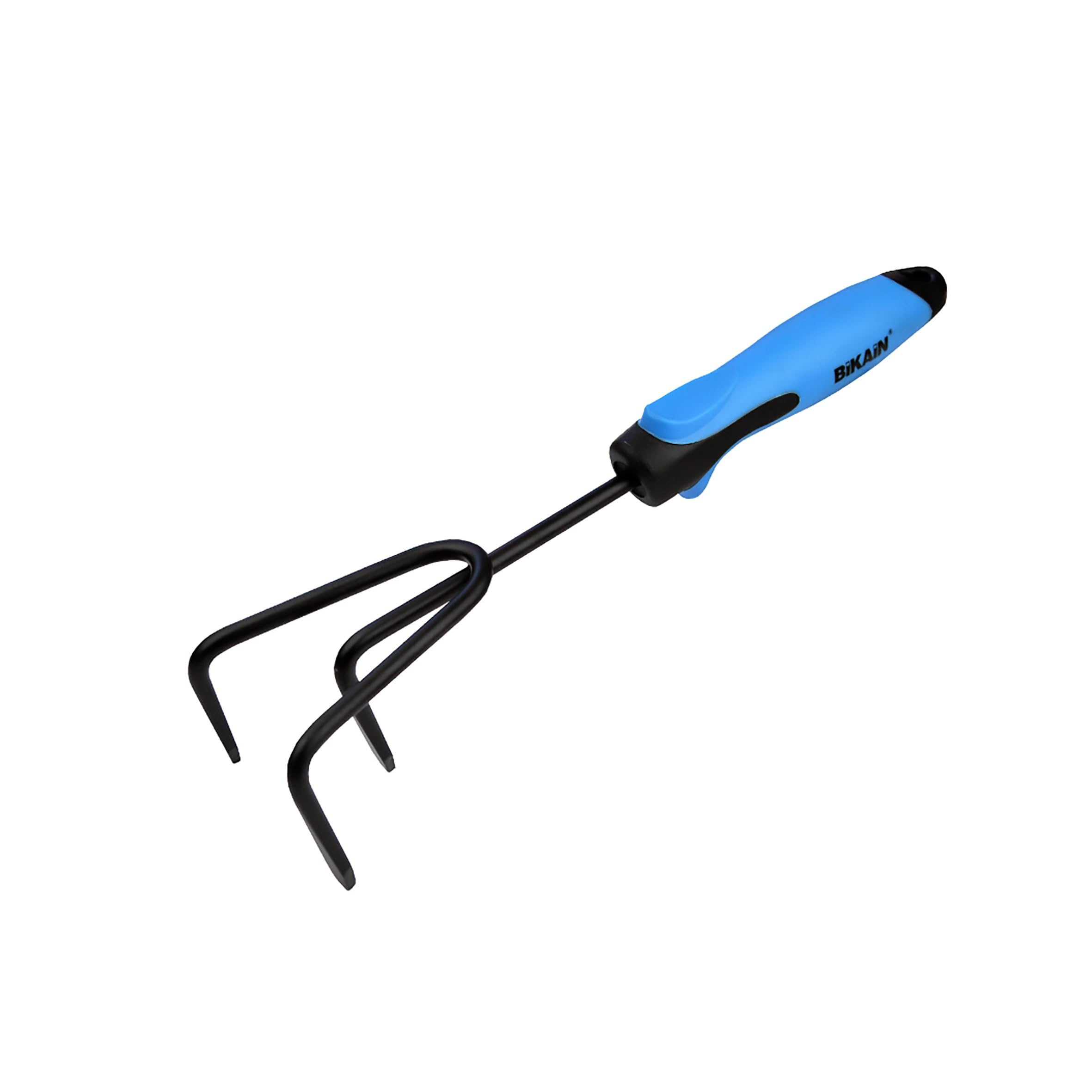 BIKAIN - Kit per giardinaggio e orticoltura - Include pala larga, piccone + forca e coltivatore - Manici ergonomici e antiscivolo - Utensili in acciaio - Utensili da giardinaggio