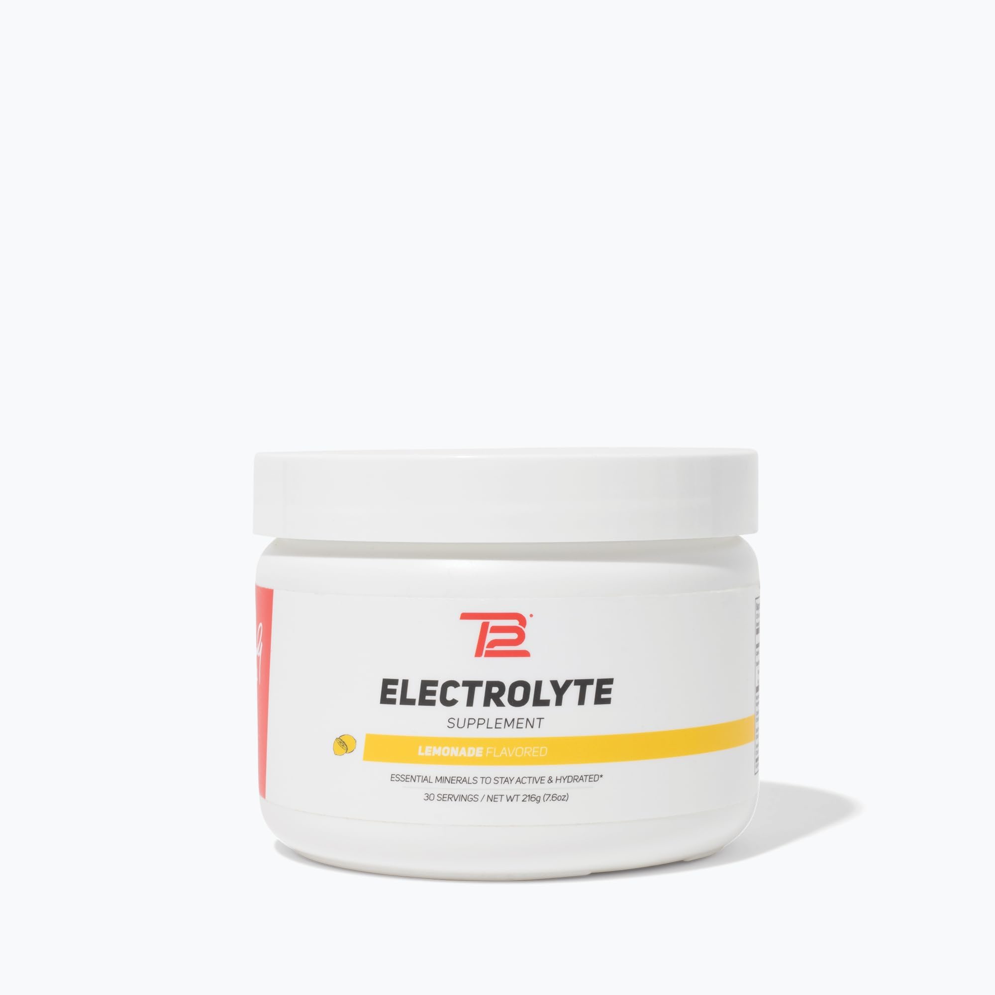 TB12 Electrolyte Powder Lemonade – Mineral-Rich Electrolyte Powder for Fast Hydration by Tom Brady - Natural, Low Sugar, Vegan, Gluten-Free, Easy to Mix - 30 Servings (1 Jar)