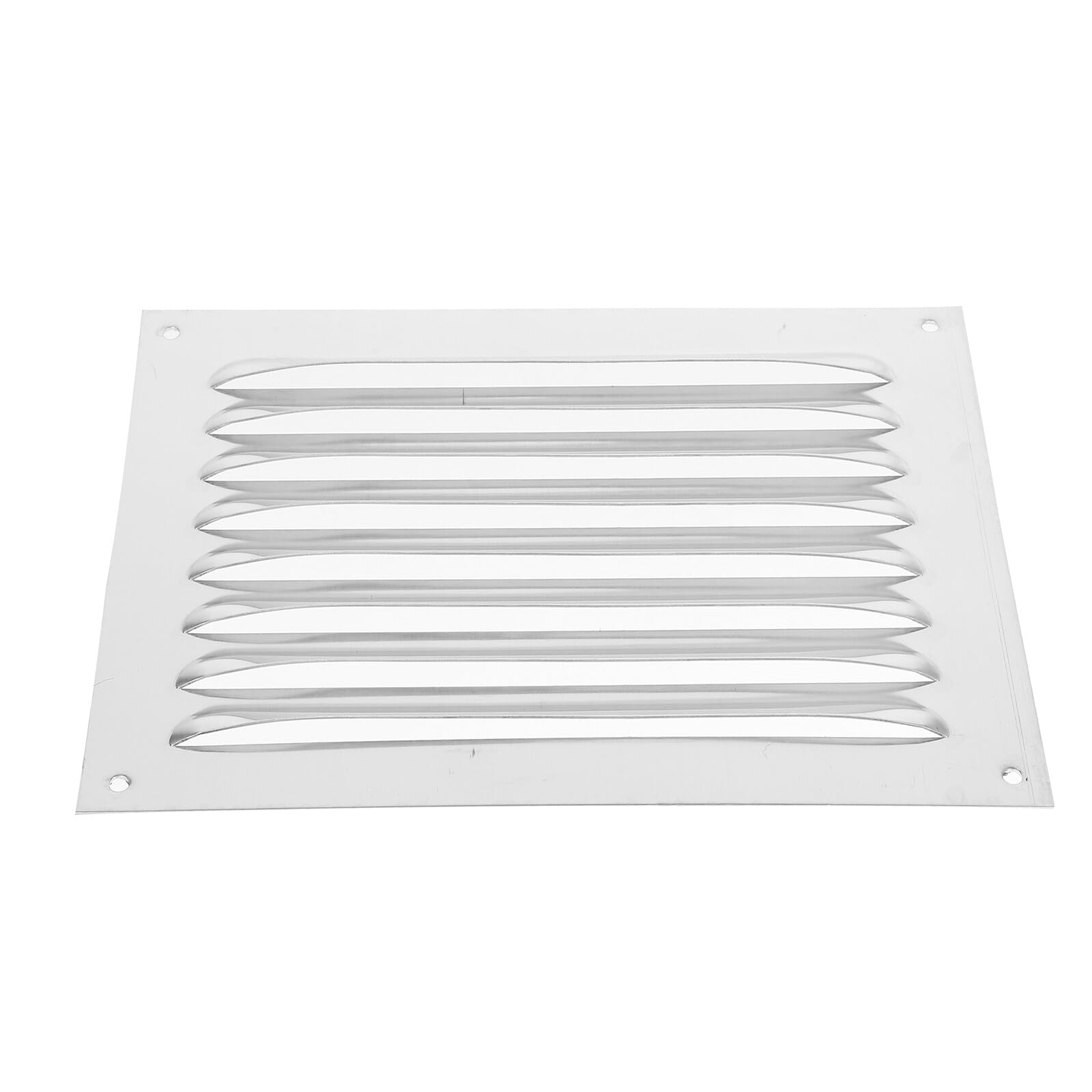 4 Piezas Rejilla Ventilación Cuadrada Acero Inoxidable Cubierta Retorno Aire Protección Exterior Fácil Instalación para Hogar Oficina