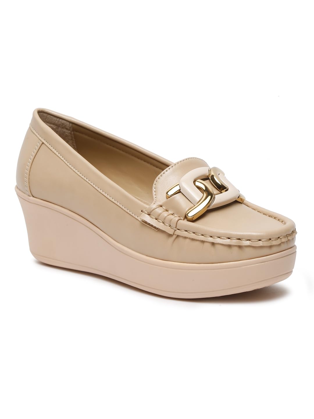 Flat n Heels Womens Beige Loafer FnH GS-152-BG (B0CNKHBNX5) Amazon Price History, Amazon Price Tracker