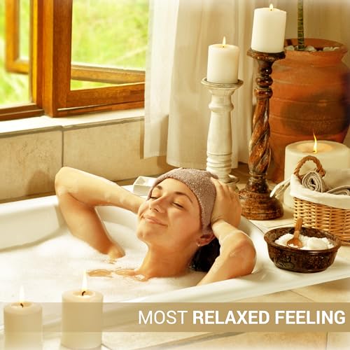 SweetNeedle 6 Piece Towel Set - 2 Bath Towels, 2 Hand Towels and 2 Washcloths Cotton Daily Use Hotel Spa Quality Soft Highly Absorbent Quick Dry Light Weight (Linen) - Image 6