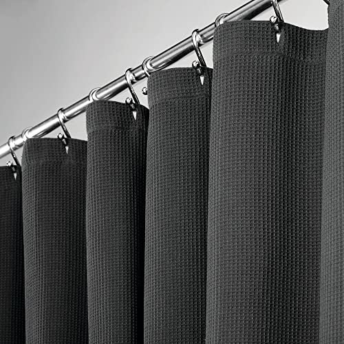 mDesign Cotton Waffle Knit Shower Curtain - Hotel Style Shower Curtain - Luxury Spa Quality Waffle Weave Fabric Cotton Shower Curtains for Bathroom - Bath and Shower Curtains - 72 mDesign Cotton Waffle Knit Shower Curtain - Hotel Style Shower Curtain - Luxury Spa Quality Waffle Weave Fabric Cotton Shower Curtains for Bathroom - Bath and Shower Curtains - 72