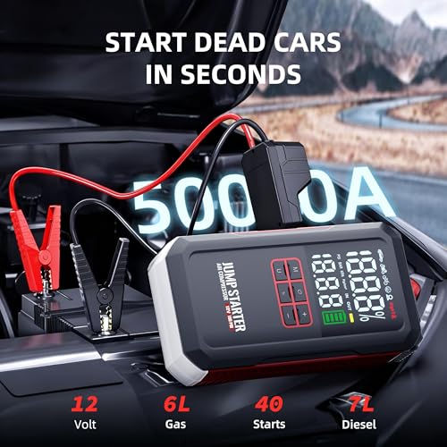 57% Off 5000A Jump Starter with Air Compressor Code - Image 3
