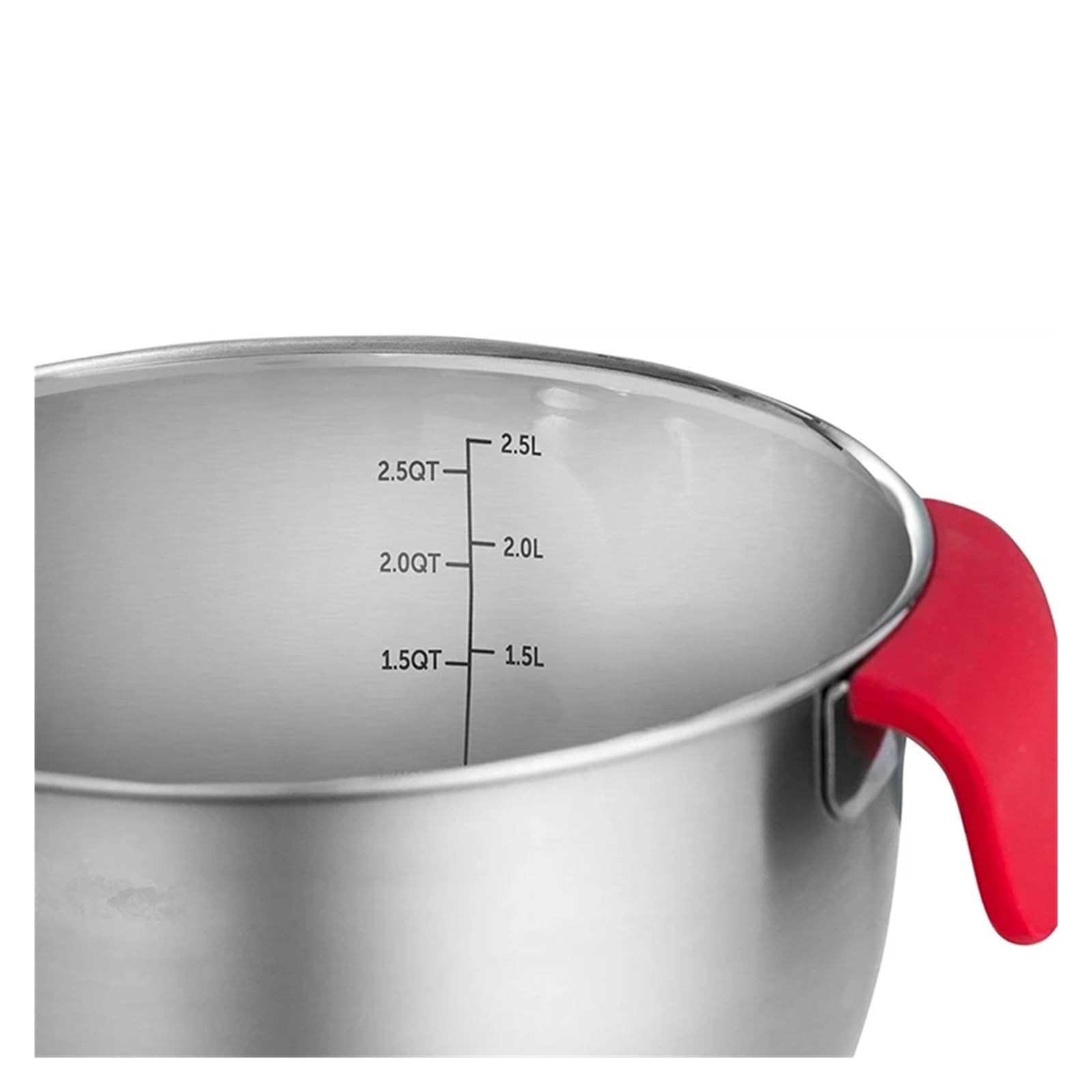 Salatmixer-Schüsseln-Set aus Edelstahl | Mit Deckel/Griff/Reibe/Eierschläger, rutschfeste Küchen-Backschüssel(18cm)