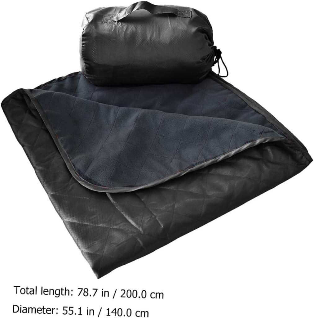 Kichvoe Outdoor Camping Blanket Fleece Nap Blanket Foldable Waterproof Picnic Mat Moisture-Resistant for Hiking Beach Park