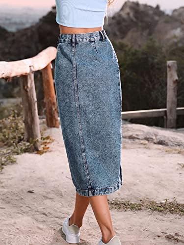 Women’s High Waisted Midi Denim Jean Skirt www.denim.fit 7 Women’s High Waisted Midi Denim Jean Skirt www.denim.fit 7