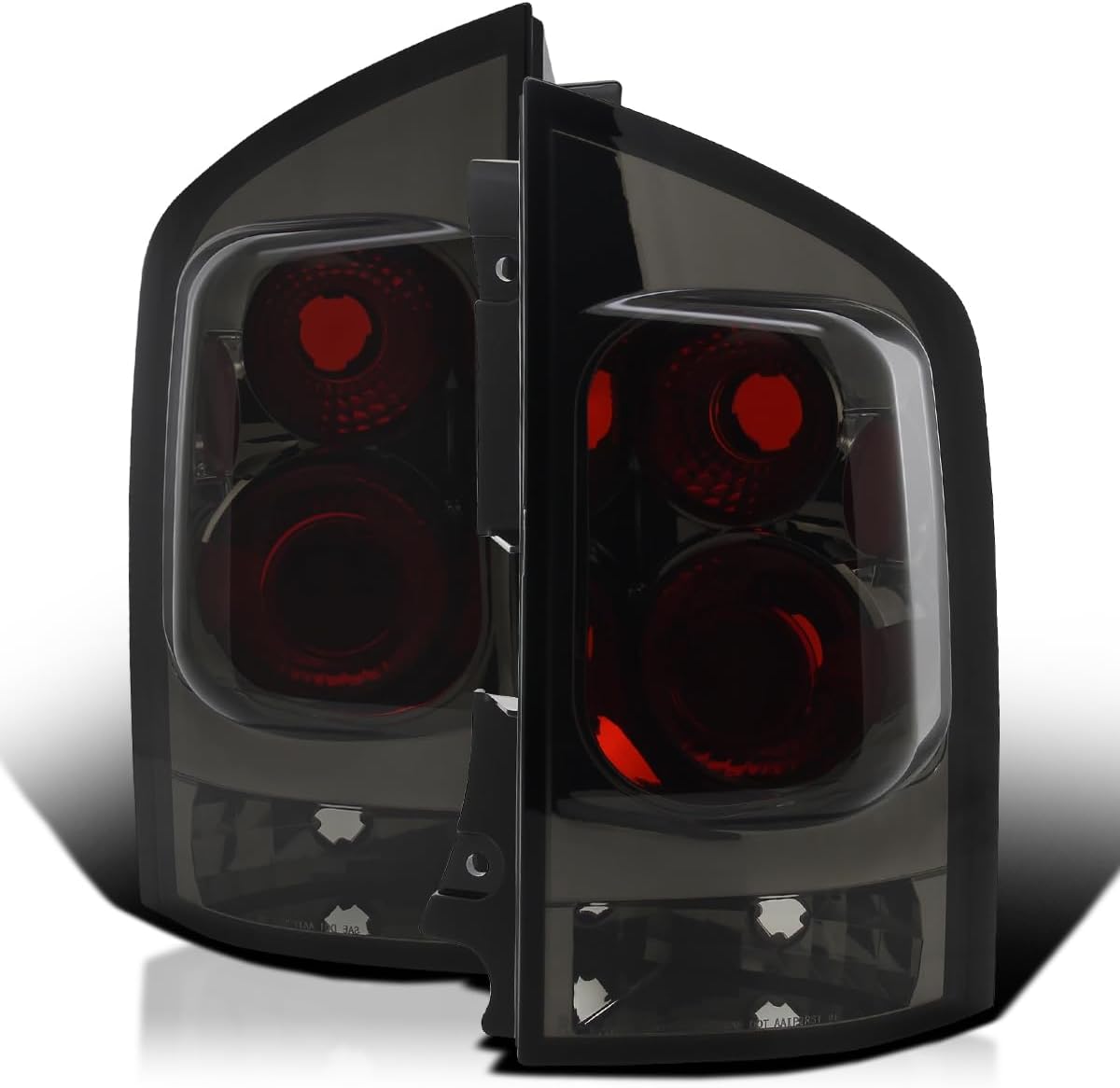 SPEC-D TUNING Smoke Lens Tail Lights Compatible with 2005-2015 Nissan Armada, Left + Right Pair Assembly
