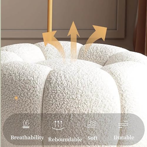 Coussin de sol en velours capitonné pour coin lecture de studio - 4