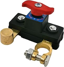 Universal Battery Disconnect & Leak Protector, Waterproof Solid Copper Conductivity Car Battery Disconnect Switch, Circuit Breaker Protector for Multiple Models (Pure Copper)