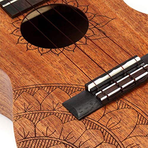 Handcrafted Sunflower Series Ukulele with 4 Nylon Strings Mahogany Body Rosewood Fingerboard Small Guitar Instrument Beginners Starter Kit - Les Beatles, Paul McCartney, John Lennon, RIngo Starr, George Harrison Handcrafted Sunflower Series Ukulele with 4 Nylon Strings Mahogany Body Rosewood Fingerboard Small Guitar Instrument Beginners Starter Kit – Image 8