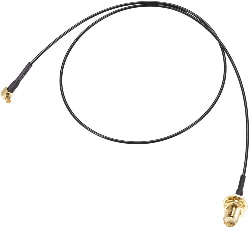 3AN Telecom MMCX Male Right Angle to RP-SMA Female Bulkhead,Pigtail Antenna Coaxial RF1.37 Cable,RF Coaxial Connector,12 inch 1 PCS (B08FGZG3H3) Amazon Price History, Amazon Price Tracker