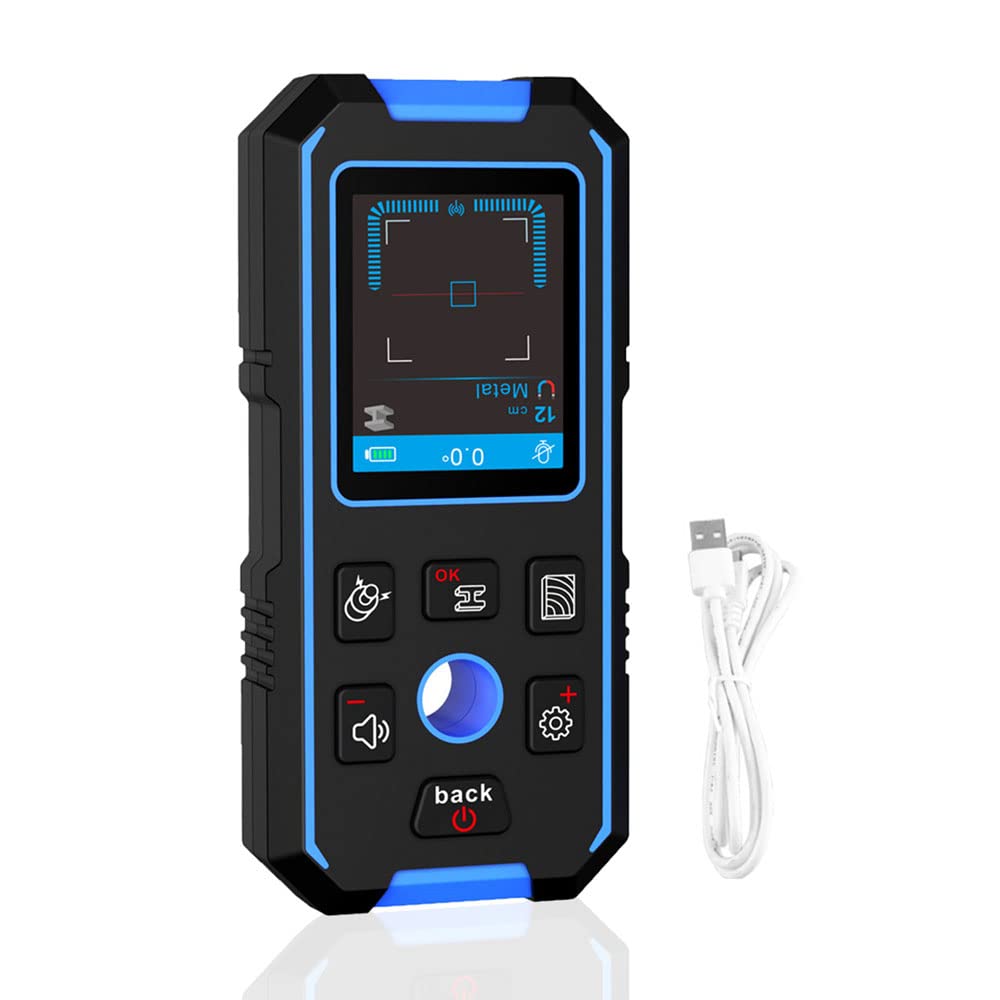 Kavolet Detector de Pared NF-518, 3 en 1 Detector de Metal, Madera y AC Cable con Pantalla LCD, Multifuncional Stud Finder de Sensor ElectróNico, Transmisión de Voz, Metal Magnético,No Magnético