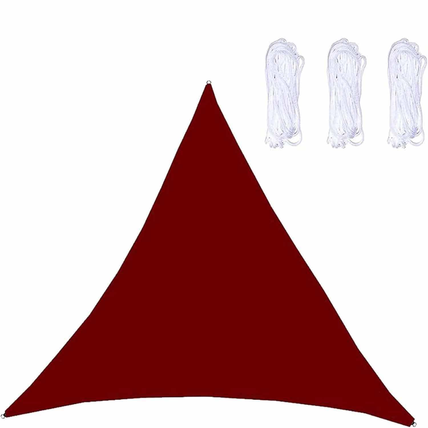 Toile d'ombrage contre la chaleur et la pluie bâche triangle imperméable pour terrasse