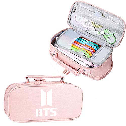 Kpop BTS Bangtan Boys Large Capacity Pencil Case Storage Pouch for Army Gifts