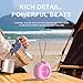 TWS Bluetooth Speaker Clear Loud Stereo Sound Portable Wireless Speaker with Lights IPX5 Waterproof Speakers BT5.3 Small Speakers Long Playtime for Home/Party/Outdoor/Beach Electronic Gadgets (Pink)