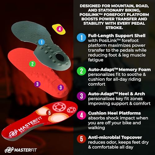 Plantillas ergonómicas para ciclismo con espuma memory AutoAdapt XXL miniatura 3
