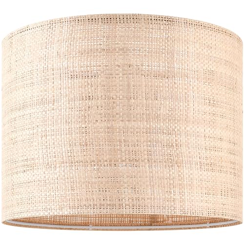Go&So G9-6-1-2 Set Of 2 Medium Drum Lampshade Woven Lampshades 13 Inch Top X 13 Inch Bottom X 10 Inch High(Spider),Farmhouse Lampshades thumb #5