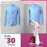 INALSA Handheld Garment Steamer Steamax | 1200-Watt Fast Heat Up | Upto 22 g/min Powerful steam|260ml Capacity | Vertical & Horizontal Steaming| Auto shut off protection| Kills 99.9%* Bacteria