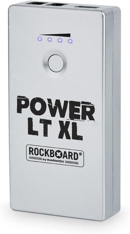 Rockboard Power RBO LT XL Rechargeable Power Supply for Guitar Effects (Silver)